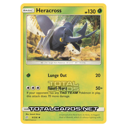 Pokemon - Sun & Moon - Cosmic Eclipse - Heracross - 9/236