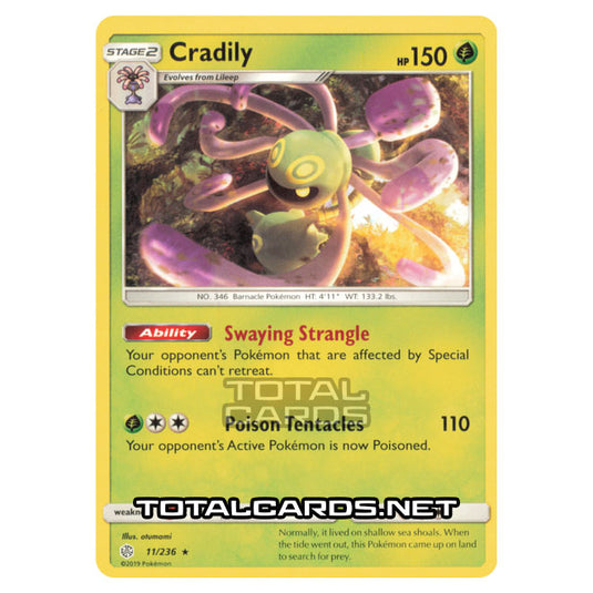 Pokemon - Sun & Moon - Cosmic Eclipse - Cradily - 11/236 Pokemon - Sun & Moon - Cosmic Eclipse - Cradily - 11/236