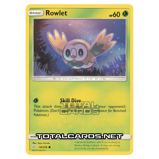 Pokemon - Sun & Moon - Cosmic Eclipse - Rowlet - 18/236