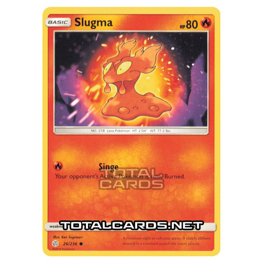 Pokemon - Sun & Moon - Cosmic Eclipse - Slugma - 26/236