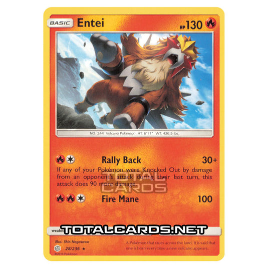 Pokemon - Sun & Moon - Cosmic Eclipse - Entei - 28/236