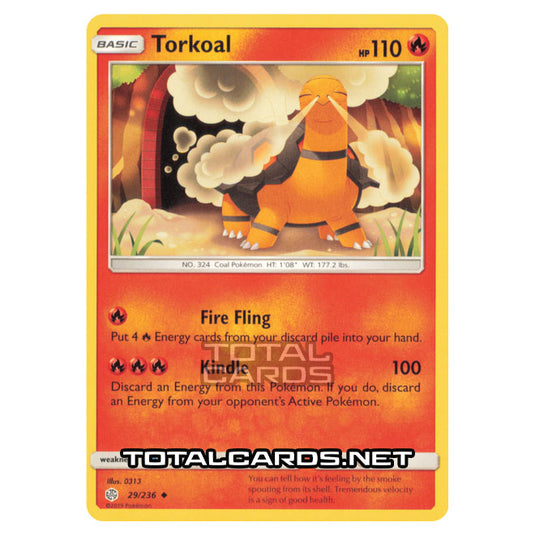 Pokemon - Sun & Moon - Cosmic Eclipse - Torkoal - 29/236