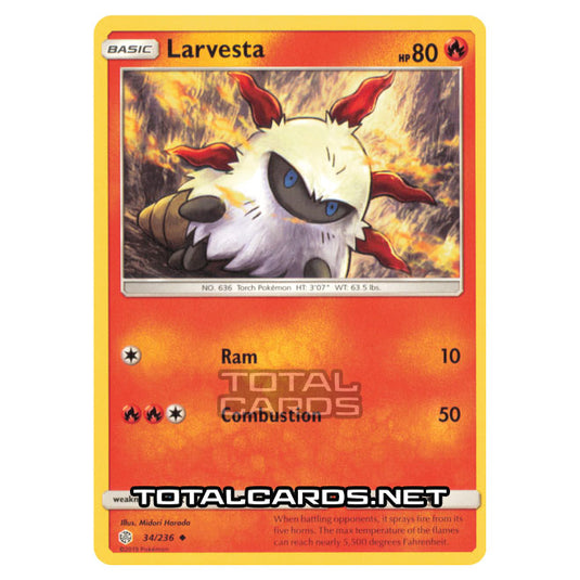 Pokemon - Sun & Moon - Cosmic Eclipse - Larvesta - 34/236