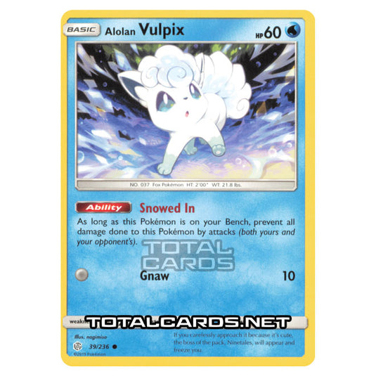 Pokemon - Sun & Moon - Cosmic Eclipse - Alolan Vulpix - 39/236