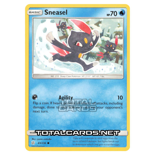 Pokemon - Sun & Moon - Cosmic Eclipse - Sneasel - 43/236