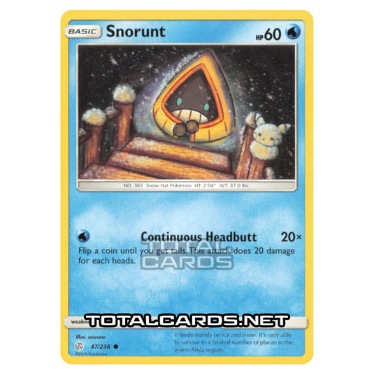 Pokemon - Sun & Moon - Cosmic Eclipse - Snorunt - 47/236