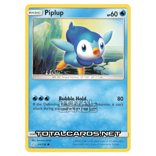 Pokemon - Sun & Moon - Cosmic Eclipse - Piplup - 54/236