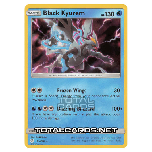 Pokemon - Sun & Moon - Cosmic Eclipse - Black Kyurem - 61/236