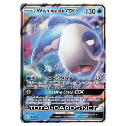 Pokemon - Sun & Moon - Cosmic Eclipse - Wishiwashi-GX - 63/236