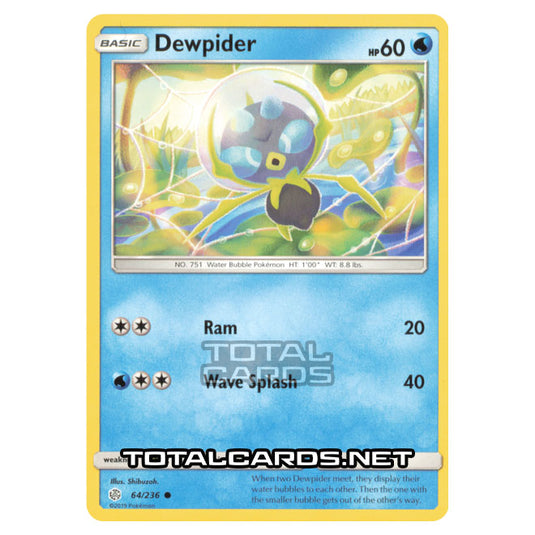 Pokemon - Sun & Moon - Cosmic Eclipse - Dewpider - 64/236