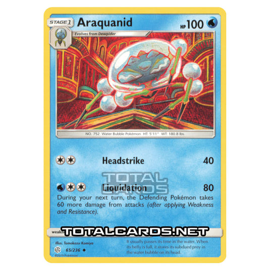 Pokemon - Sun & Moon - Cosmic Eclipse - Araquanid - 65/236