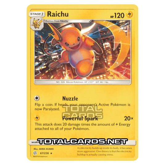 Pokemon - Sun & Moon - Cosmic Eclipse - Raichu - 67/236