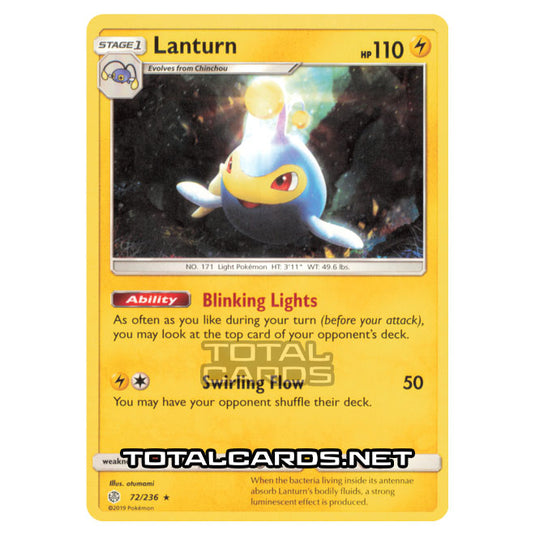 Pokemon - Sun & Moon - Cosmic Eclipse - Lanturn - 72/236