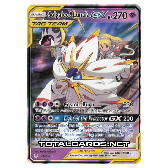 Pokemon - Sun & Moon - Cosmic Eclipse - Solgaleo & Lunala-GX - 75/236