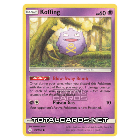 Pokemon - Sun & Moon - Cosmic Eclipse - Koffing - 76/236