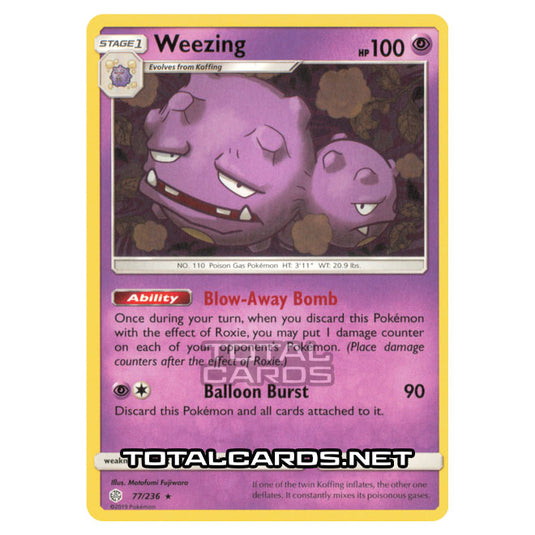 Pokemon - Sun & Moon - Cosmic Eclipse - Weezing - 77/236