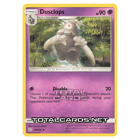 Pokemon - Sun & Moon - Cosmic Eclipse - Dusclops - 84/236