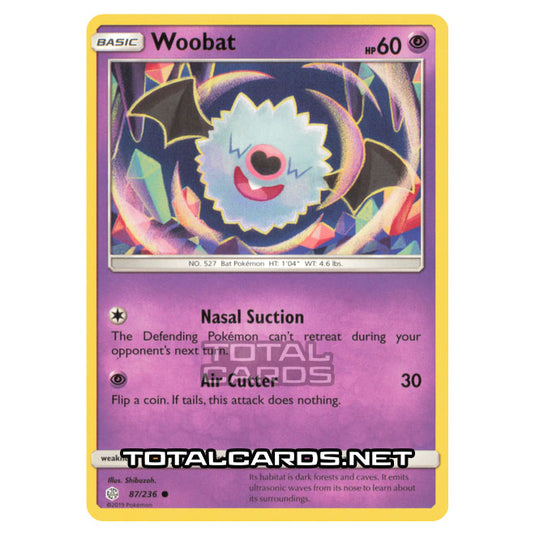 Pokemon - Sun & Moon - Cosmic Eclipse - Woobat - 87/236