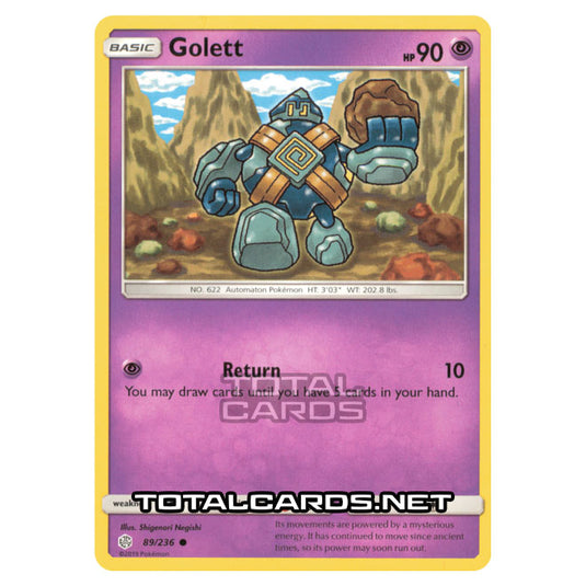 Pokemon - Sun & Moon - Cosmic Eclipse - Golett - 89/236