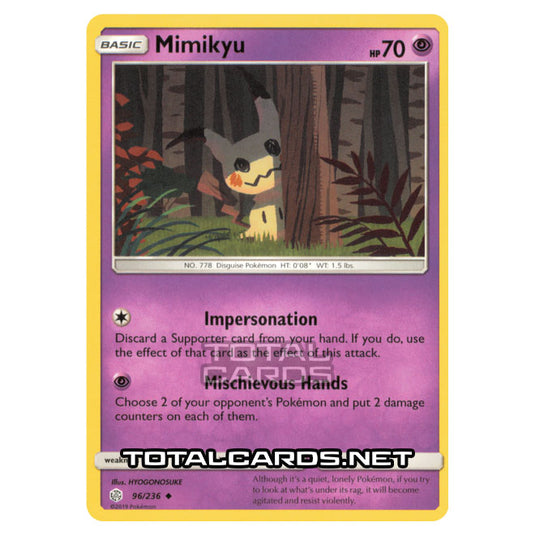 Pokemon - Sun & Moon - Cosmic Eclipse - Mimikyu - 96/236