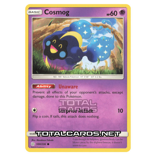 Pokemon - Sun & Moon - Cosmic Eclipse - Cosmog - 100/236