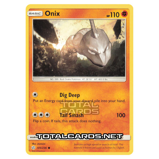 Pokemon - Sun & Moon - Cosmic Eclipse - Onix - 105/236