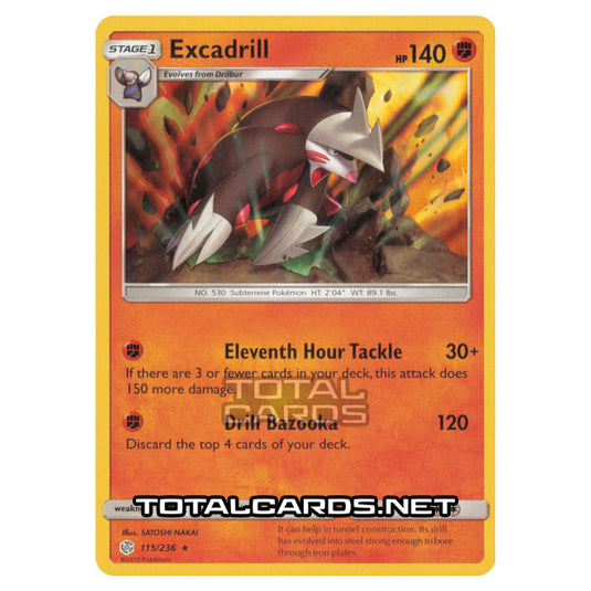 Pokemon - Sun & Moon - Cosmic Eclipse - Excadrill - 115/236