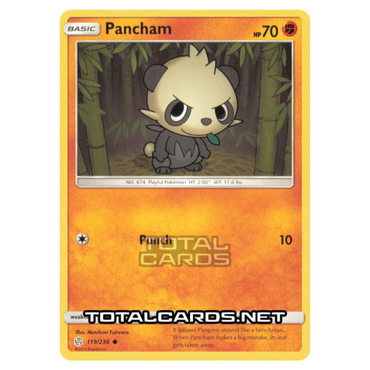 Pokemon - Sun & Moon - Cosmic Eclipse - Pancham - 119/236