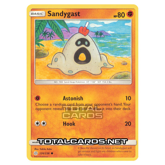 Pokemon - Sun & Moon - Cosmic Eclipse - Sandygast - 126/236