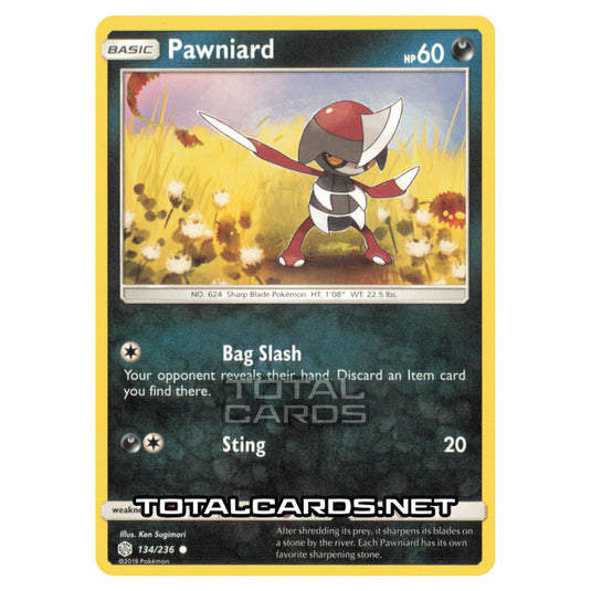 Pokemon - Sun & Moon - Cosmic Eclipse - Pawniard - 134/236