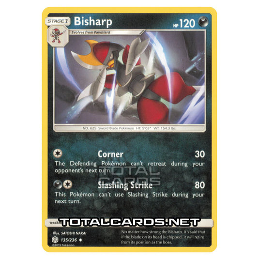 Pokemon - Sun & Moon - Cosmic Eclipse - Bisharp - 135/236