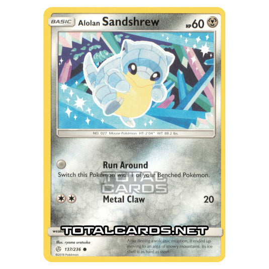 Pokemon - Sun & Moon - Cosmic Eclipse - Alolan Sandshrew - 137/236