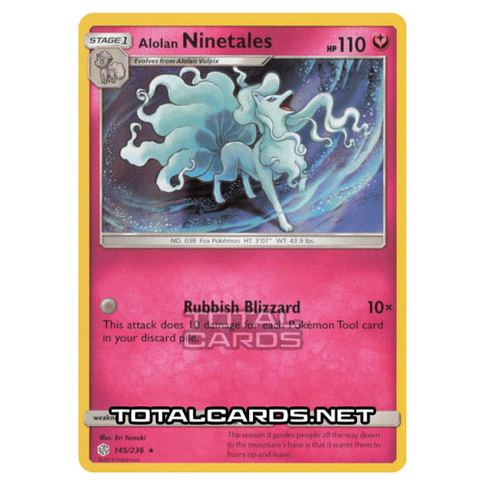 Pokemon - Sun & Moon - Cosmic Eclipse - Alolan Ninetales - 145/236