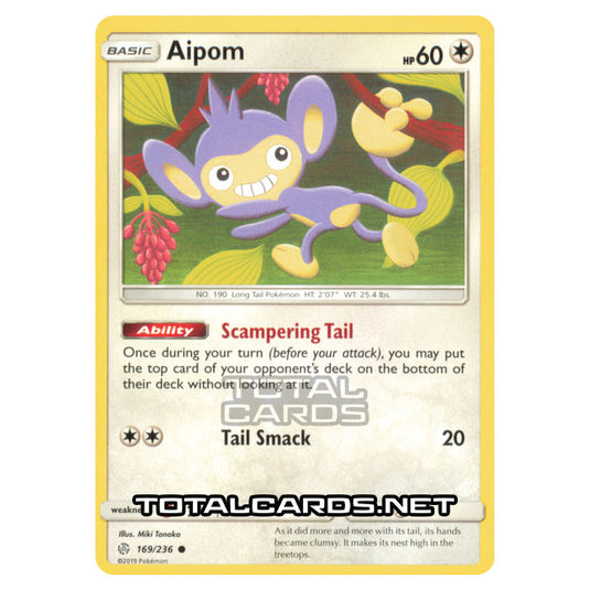 Pokemon - Sun & Moon - Cosmic Eclipse - Aipom - 169/236