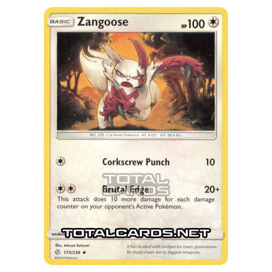 Pokemon - Sun & Moon - Cosmic Eclipse - Zangoose - 173/236