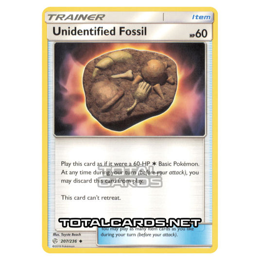 Pokemon - Sun & Moon - Cosmic Eclipse - Unidentified Fossil - 207/236