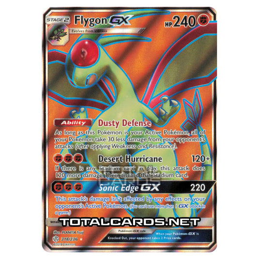 Pokemon - Sun & Moon - Cosmic Eclipse - Flygon-GX - 218/236