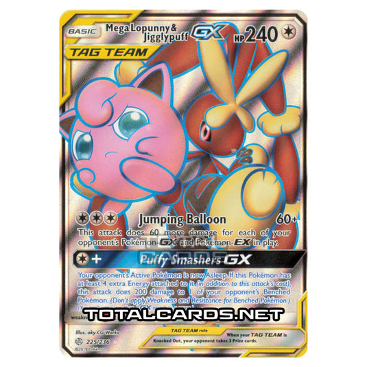 Pokemon - Sun & Moon - Cosmic Eclipse - Mega Lopunny & Jigglypuff-GX - 225/236