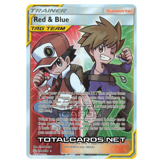 Pokemon - Sun & Moon - Cosmic Eclipse - Red & Blue - 234/236