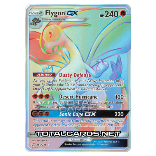 Pokemon - Sun & Moon - Cosmic Eclipse - Flygon-GX - 256/236