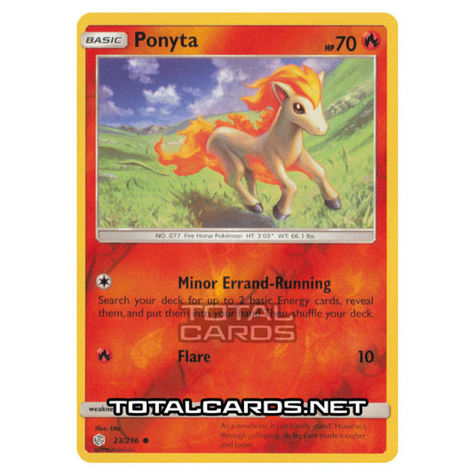 Pokemon - Sun & Moon - Cosmic Eclipse - Ponyta - 23/236 - (Reverse Holo)