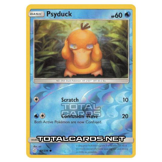 Pokemon - Sun & Moon - Cosmic Eclipse - Psyduck - 40/236 - (Reverse Holo)