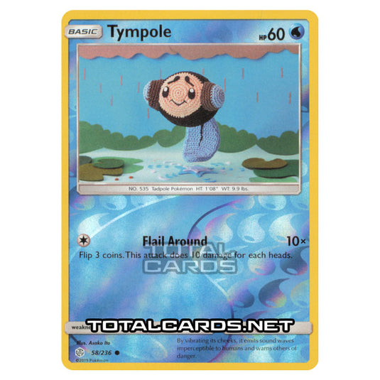 Pokemon - Sun & Moon - Cosmic Eclipse - Tympole - 58/236 - (Reverse Holo)