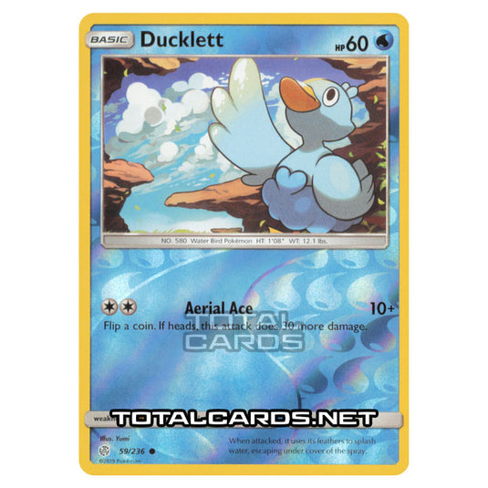 Pokemon - Sun & Moon - Cosmic Eclipse - Ducklett - 59/236 - (Reverse Holo)