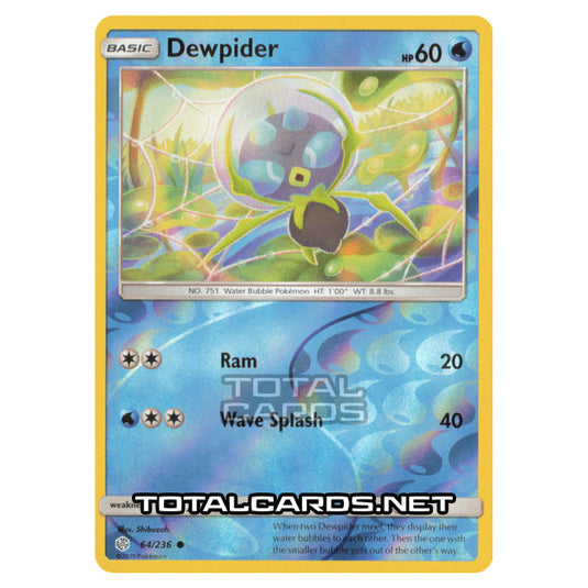 Pokemon - Sun & Moon - Cosmic Eclipse - Dewpider - 64/236 - (Reverse Holo)