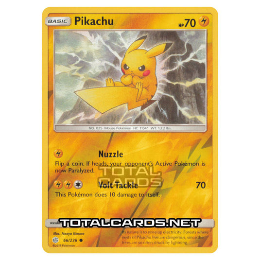 Pokemon - Sun & Moon - Cosmic Eclipse - Pikachu - 66/236 - (Reverse Holo)