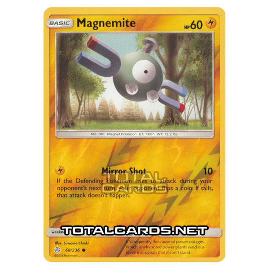 Pokemon - Sun & Moon - Cosmic Eclipse - Magnemite - 68/236 - (Reverse Holo)