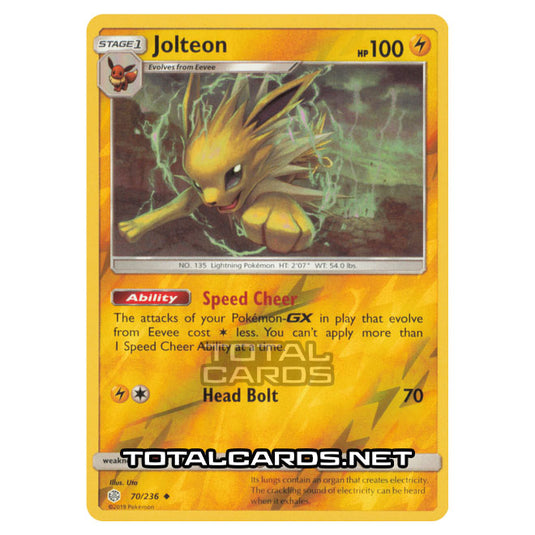 Pokemon - Sun & Moon - Cosmic Eclipse - Jolteon - 70/236 - (Reverse Holo)