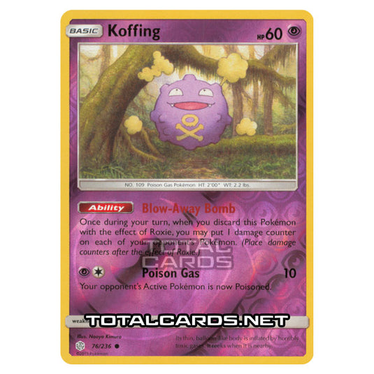 Pokemon - Sun & Moon - Cosmic Eclipse - Koffing - 76/236 - (Reverse Holo)