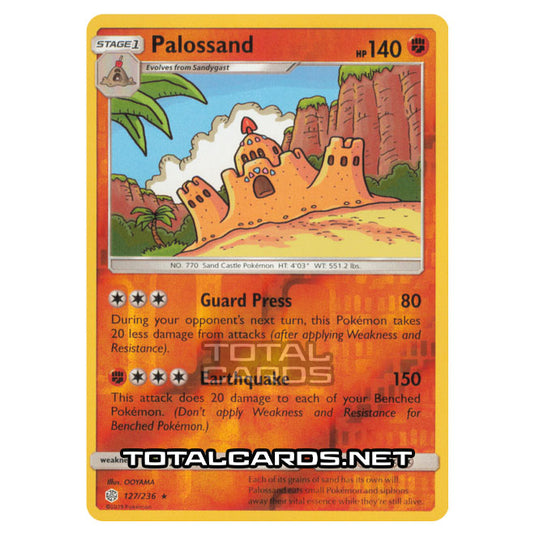 Pokemon - Sun & Moon - Cosmic Eclipse - Palossand - 127/236 - (Reverse Holo)